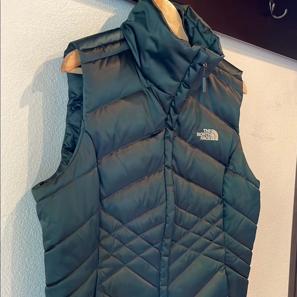 The North Face NWOT Puffer Vest, Emerald Green, Woman’s, 550 Down Fill, Size L - Picture 5 of 13